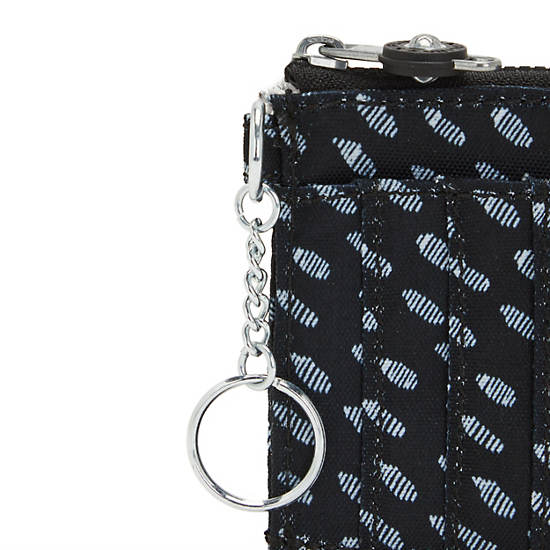 Kipling Dafni Printed Wallet Cüzdan Siyah Beyaz | TR 1040BE